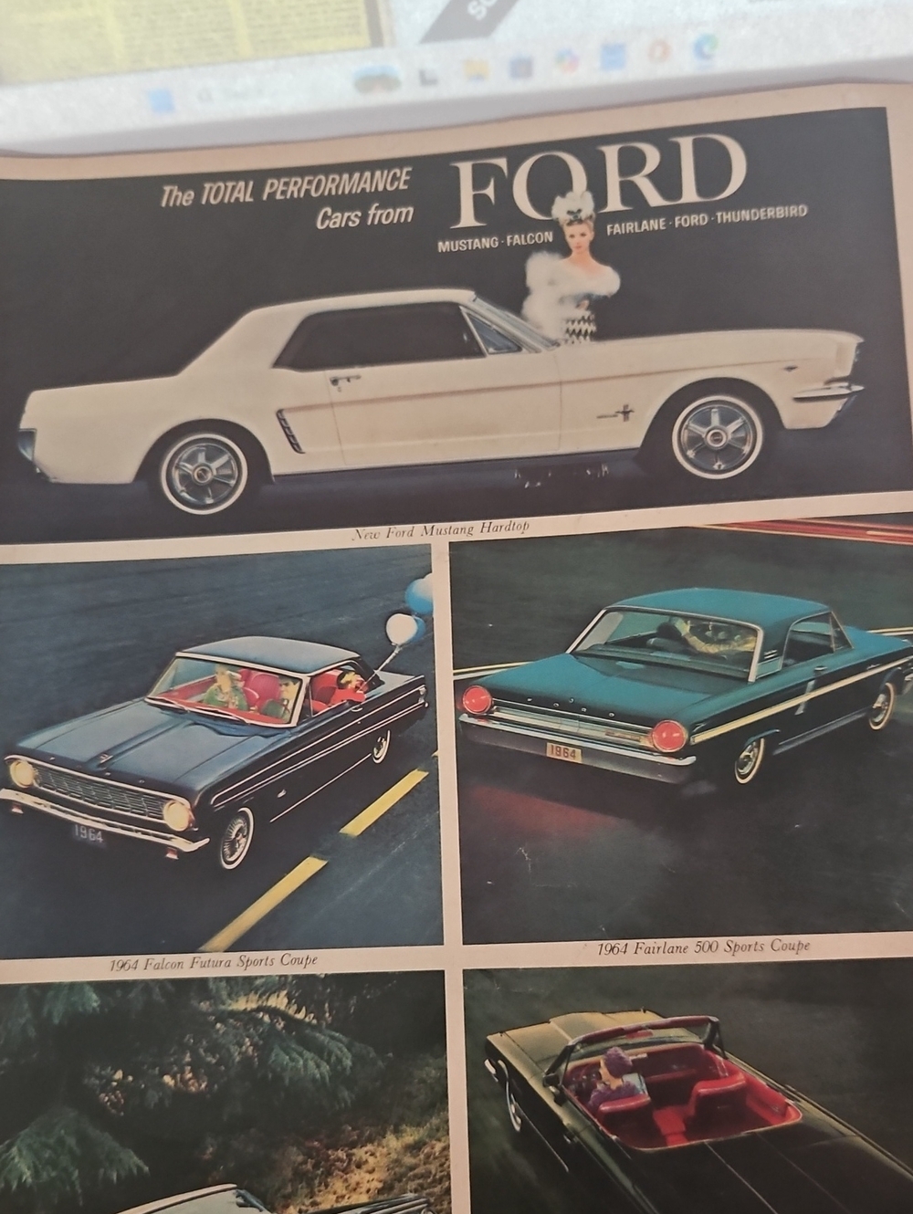 1964 Ford Mustang, Falcon, Fairlane, Ford, Thunderbird Sales Brochure.